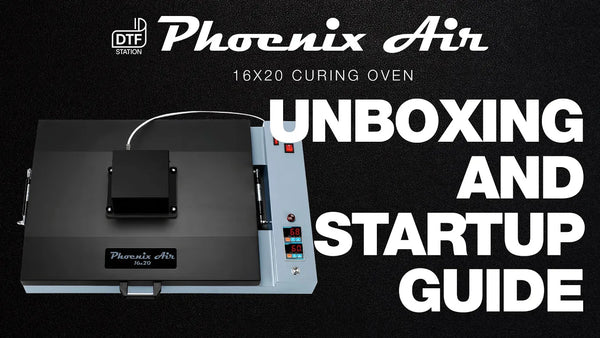 DTF Station Phoenix 16x20 Curing Station Unboxing and Startup Guide