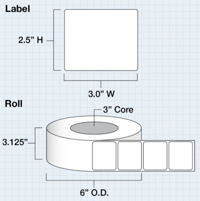 Uninet Clear Gloss Lamination Label Roll for IColor 250