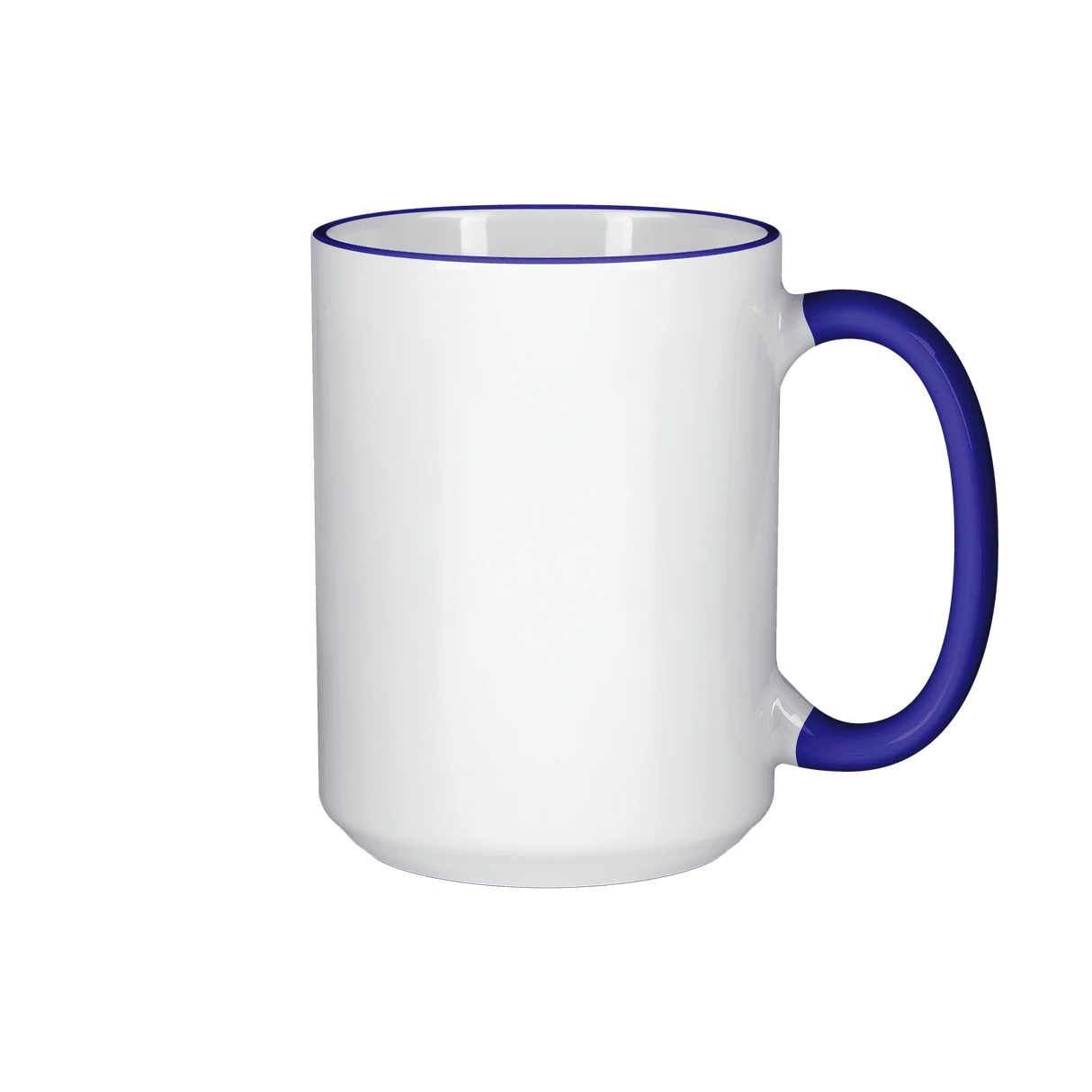 HPN ORCA Premium 15 oz. Color Rim + Handle Sublimation Ceramic Mug - 36 per Case