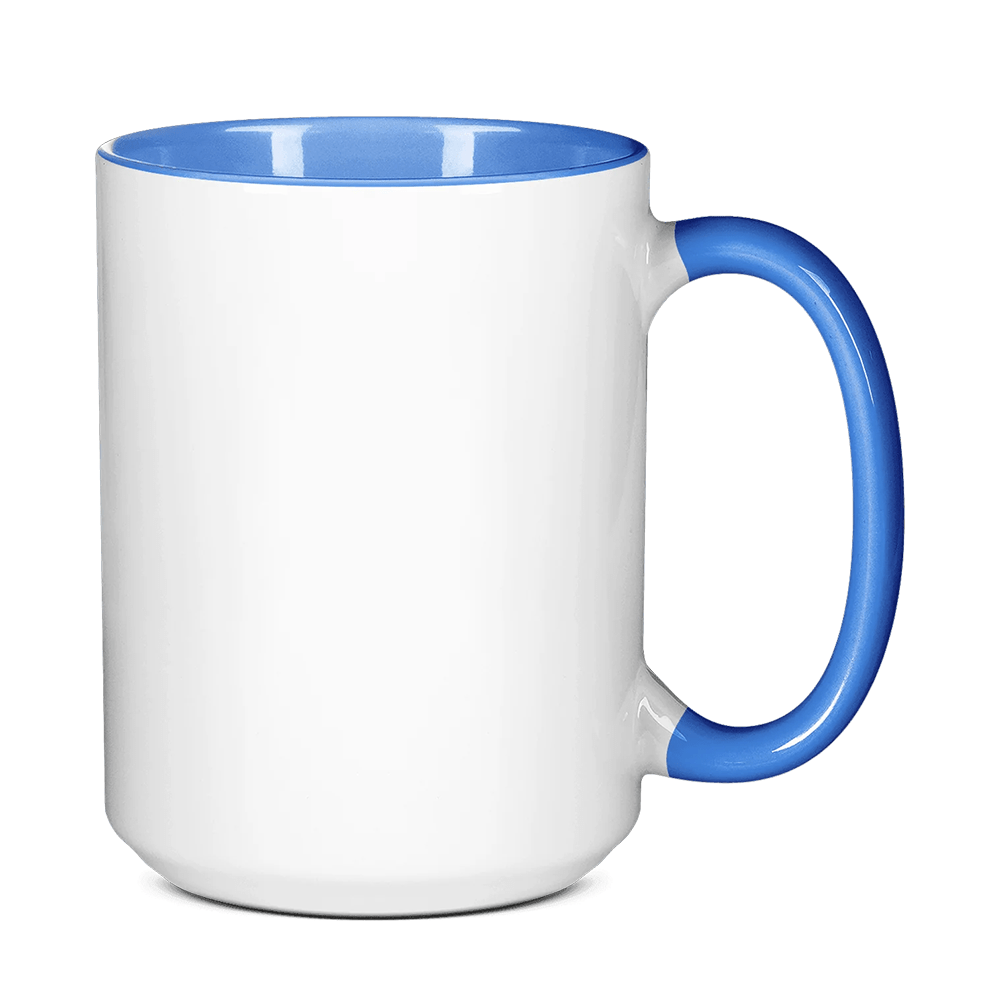 HPN ORCA Premium 15 oz. Inner + Handle Sublimation Ceramic Mug - 36 per Case - HeatPressNation