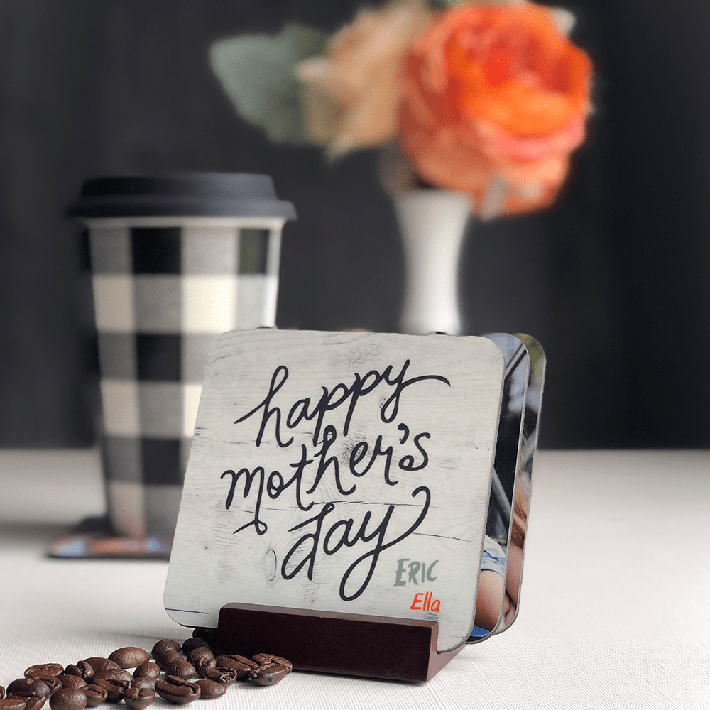 Unisub 3.5" Square Sublimation Hardboard Coaster - Gloss White w/ Raw Back - HeatPressNation