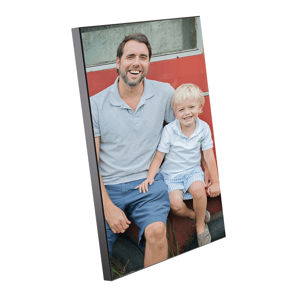 ChromaLuxe 20" x 16" Sublimation MDF Photo Panel - Gloss White/Black Back - HeatPressNation