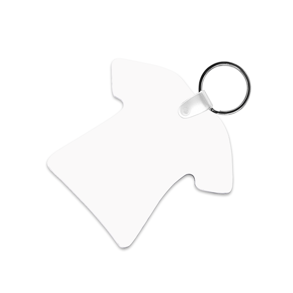 Unisub Sublimation 2.5" x 2.77" Aluminium T-Shirt Key Chain - HeatPressNation