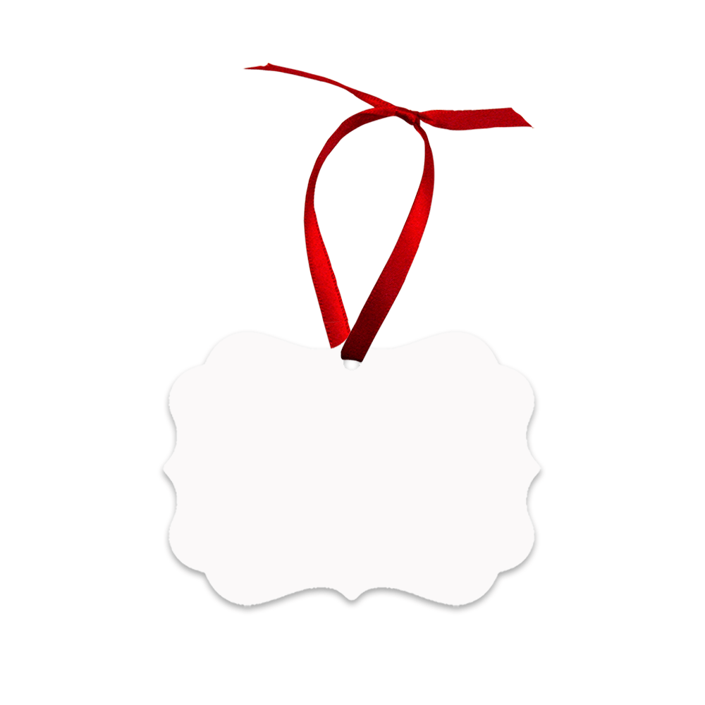 Unisub 3.95" x 2.76" Benelux Sublimation Aluminum Ornament - Single Sided - HeatPressNation