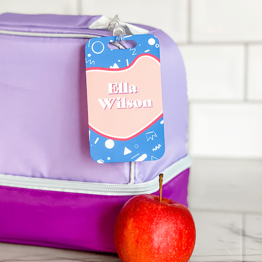 Unisub 4" x 2.75" Sublimation Aluminium Bag Tag - 2 Sided Semi Gloss White - HeatPressNation