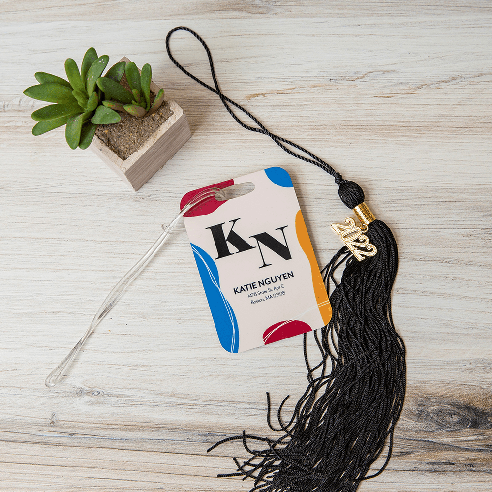 Unisub 4" x 2.75" Sublimation Aluminium Bag Tag - 2 Sided Semi Gloss White - HeatPressNation