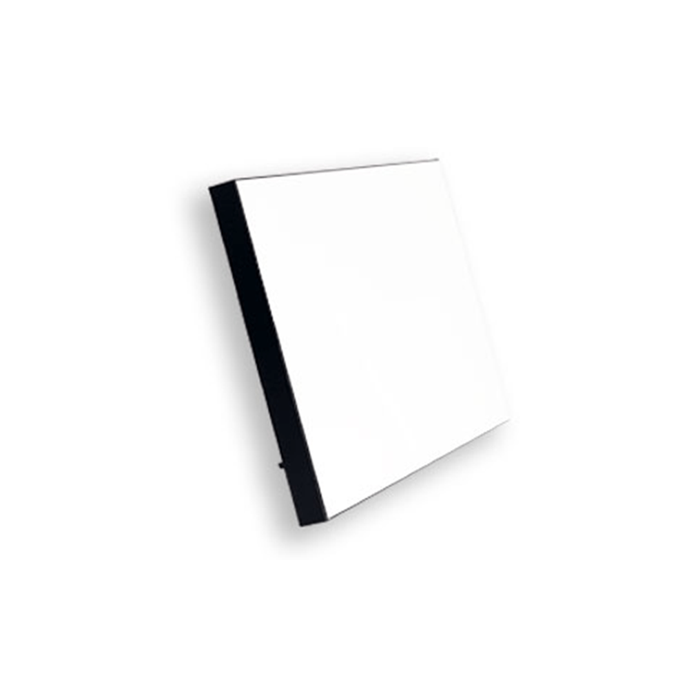 ChromaLuxe 7" x 5" Sublimation MDF Wood Photo Panel w/ Kickstand - Gloss White/Black Back - HeatPressNation