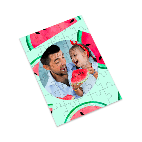 Unisub 9.84" x 6.88" Sublimation 30 piece Hardboard Puzzle - Gloss White/Raw Back - HeatPressNation