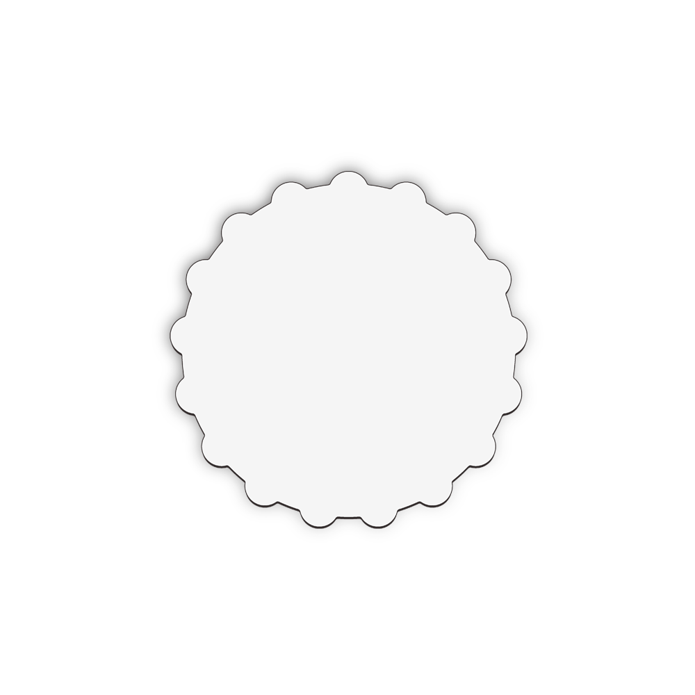 Unisub 3.63" Diameter Bottle Cap Sublimation Hardboard Coaster - HeatPressNation