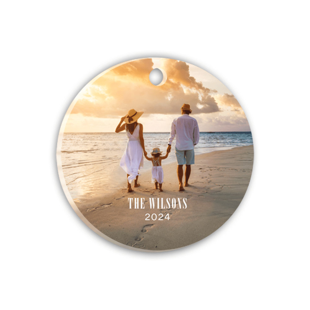 Unisub 3.125" x 3.125" Sublimation Acrylic Circle Ornament - HeatPressNation