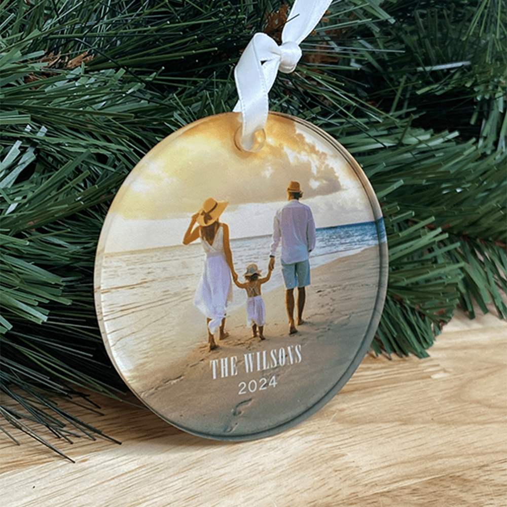 Unisub 3.125" x 3.125" Sublimation Acrylic Circle Ornament - HeatPressNation