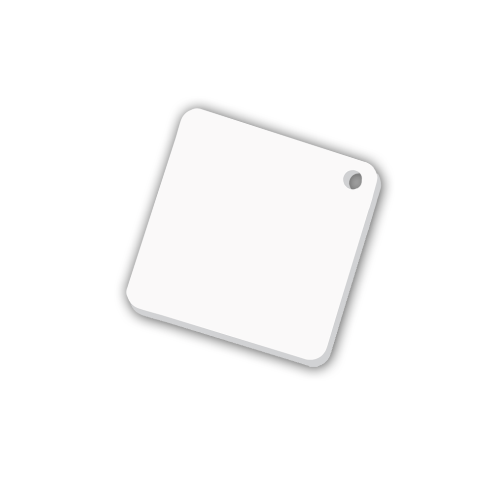 Unisub 2.25" x 2.25" Sublimation Acrylic Square Key Chain - HeatPressNation