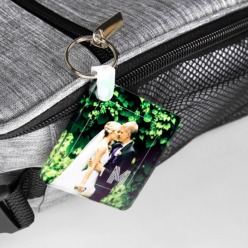 Unisub 2.25" x 2.25" Sublimation Acrylic Square Key Chain - HeatPressNation