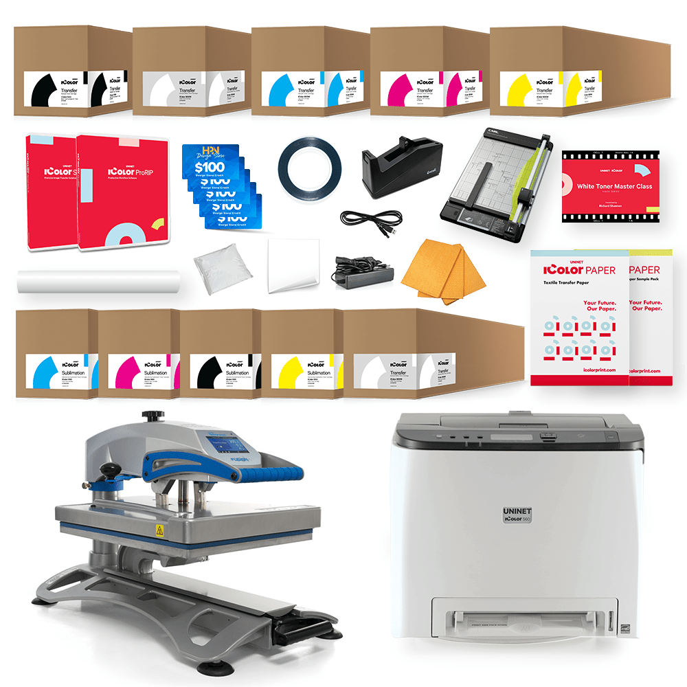 Uninet IColor 560 White Toner DTF Printer Pro Bundle - HeatPressNation