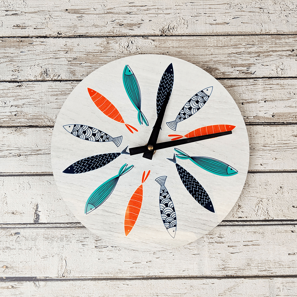 Unisub 8.125" Circle Sublimation Aluminium Clock Kit - Gloss White - HeatPressNation