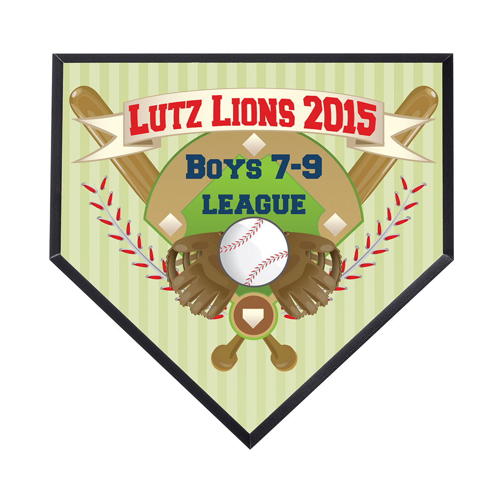 Unisub 6" x 6" Small Homeplate Sublimation MDF Plaque - Gloss White/Black Back - HeatPressNation