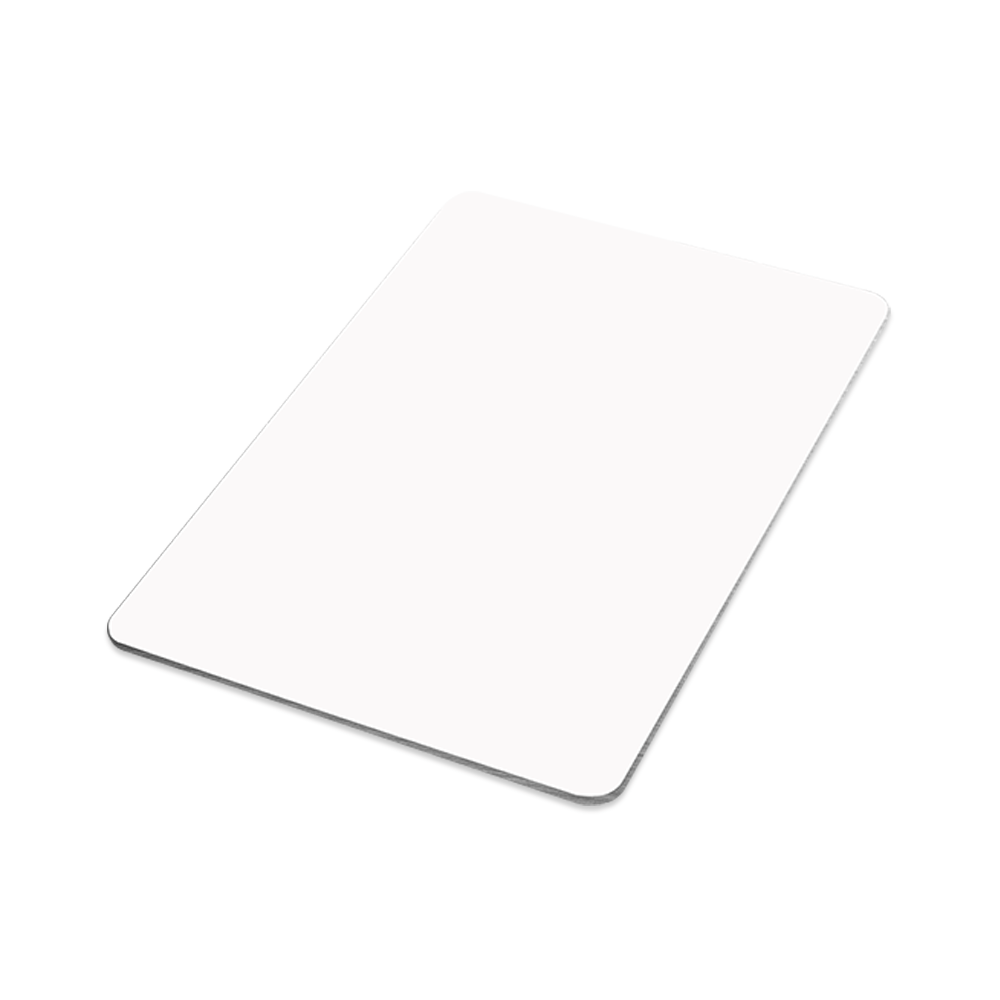 Unisub 3" x 2" Sublimation Aluminium Magnet - w/ 1" Magnet - Gloss White - HeatPressNation