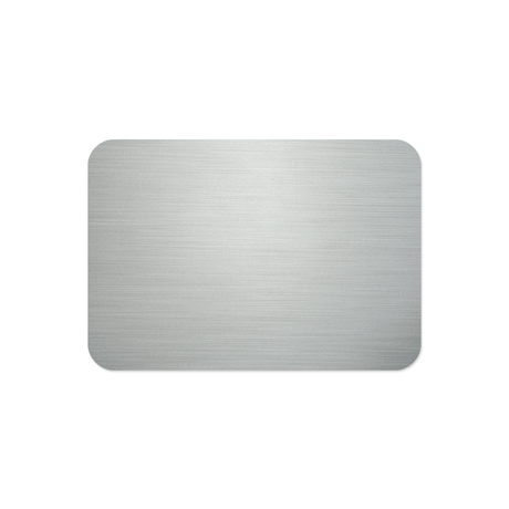 Unisub 3" x 2" Sublimation Aluminium Name Badge - Gloss Clear - HeatPressNation