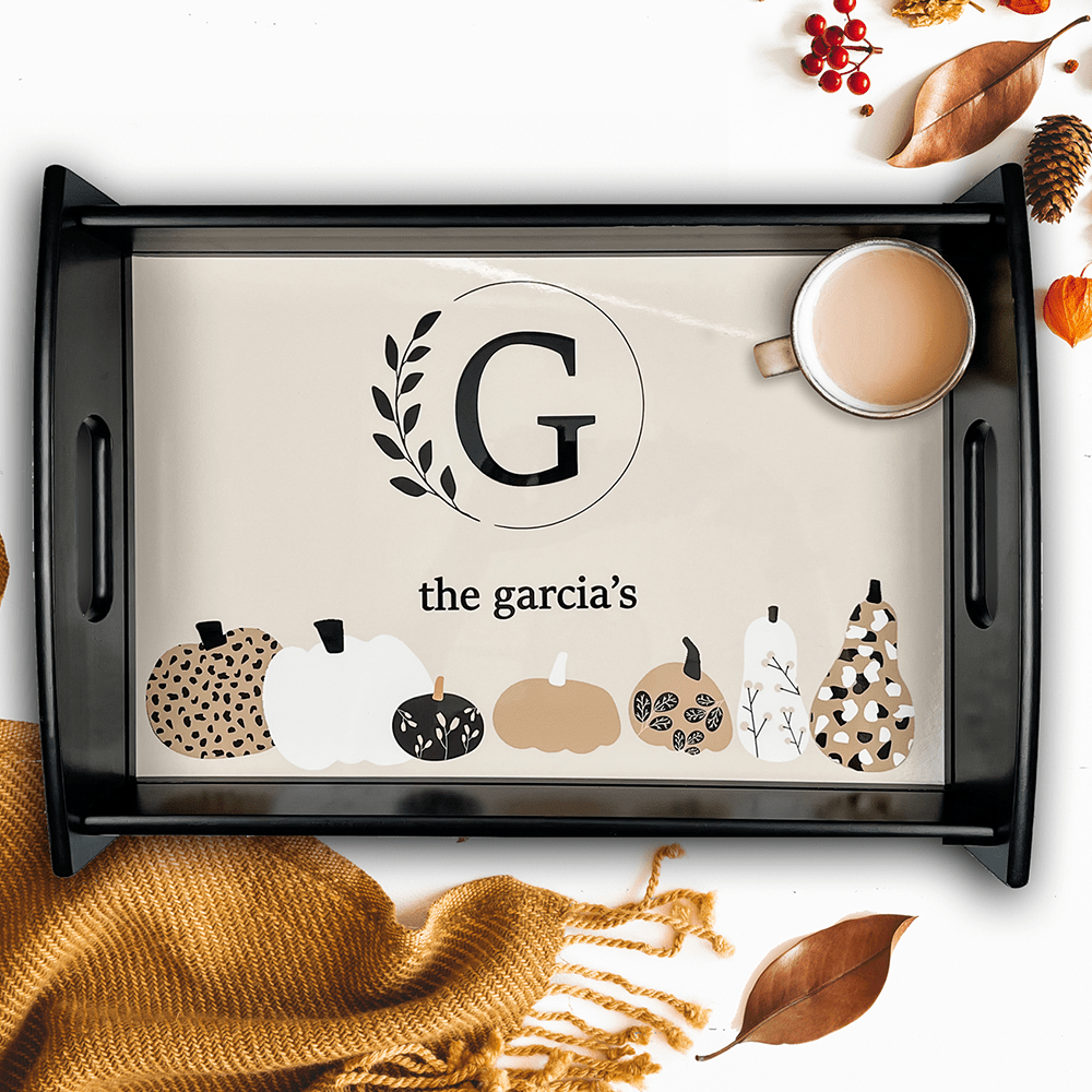 Unisub 13.25" x 8.25" Small Espresso Serving Tray - w/ Sublimatable Hardboard Insert - Gloss White/Raw Back - HeatPressNation