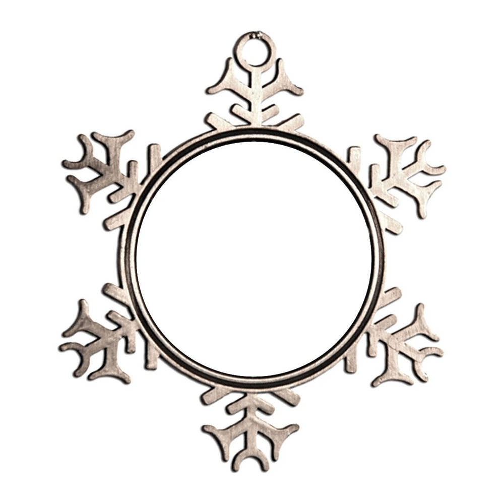 HPN SubliCraft 2.75" x 3" Pewter Snowflake Ornament w/ Sublimatable Insert - 240 Per Case - HeatPressNation