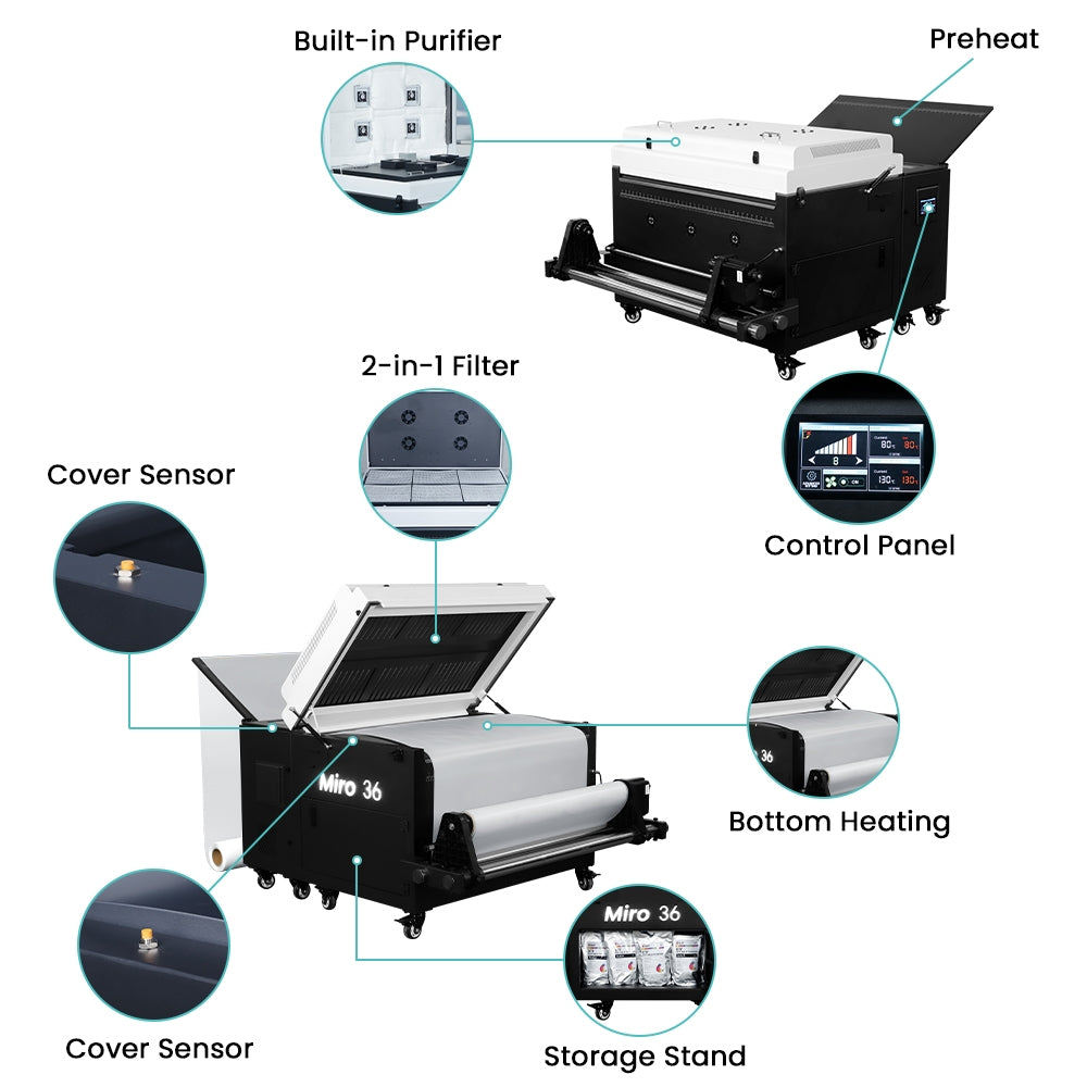 DTF Station Miro 36 DTF Powder Shaker and Dryer