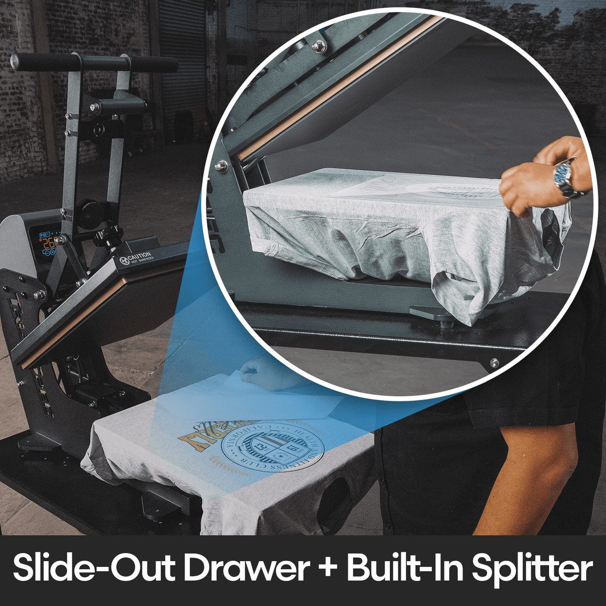 Open Box HPN TrueSpec 16" x 20" Auto - Open Hybrid Heat Press - HeatPressNation