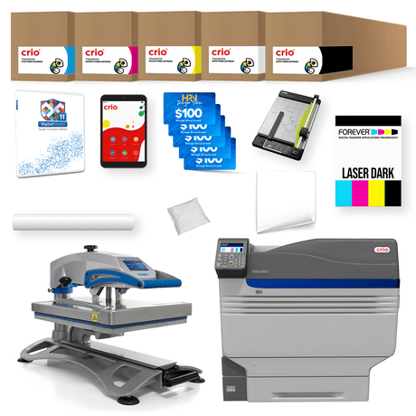 Crio 9541WDT White Toner Laser DTF Printer Pro Bundle - HeatPressNation