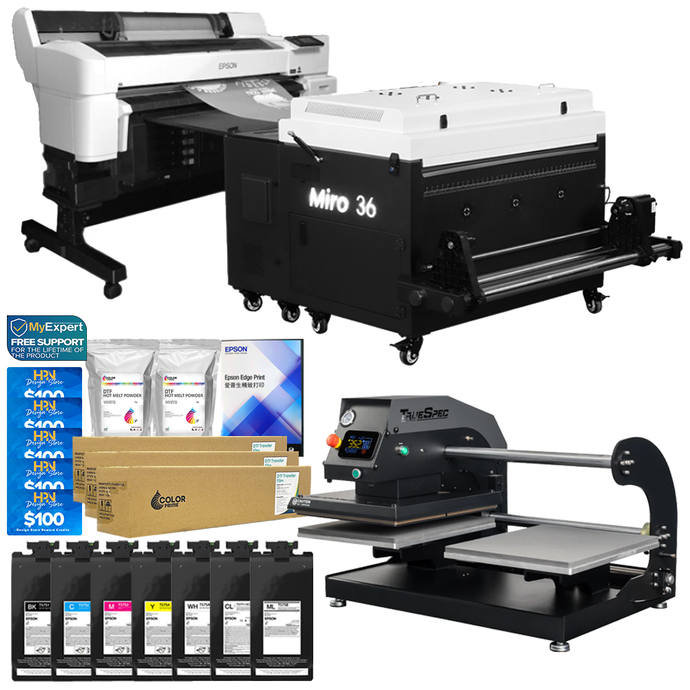 Epson SureColor G6070 35" DTF Printer Shaker, Ink, Double Pneumatic Bundle