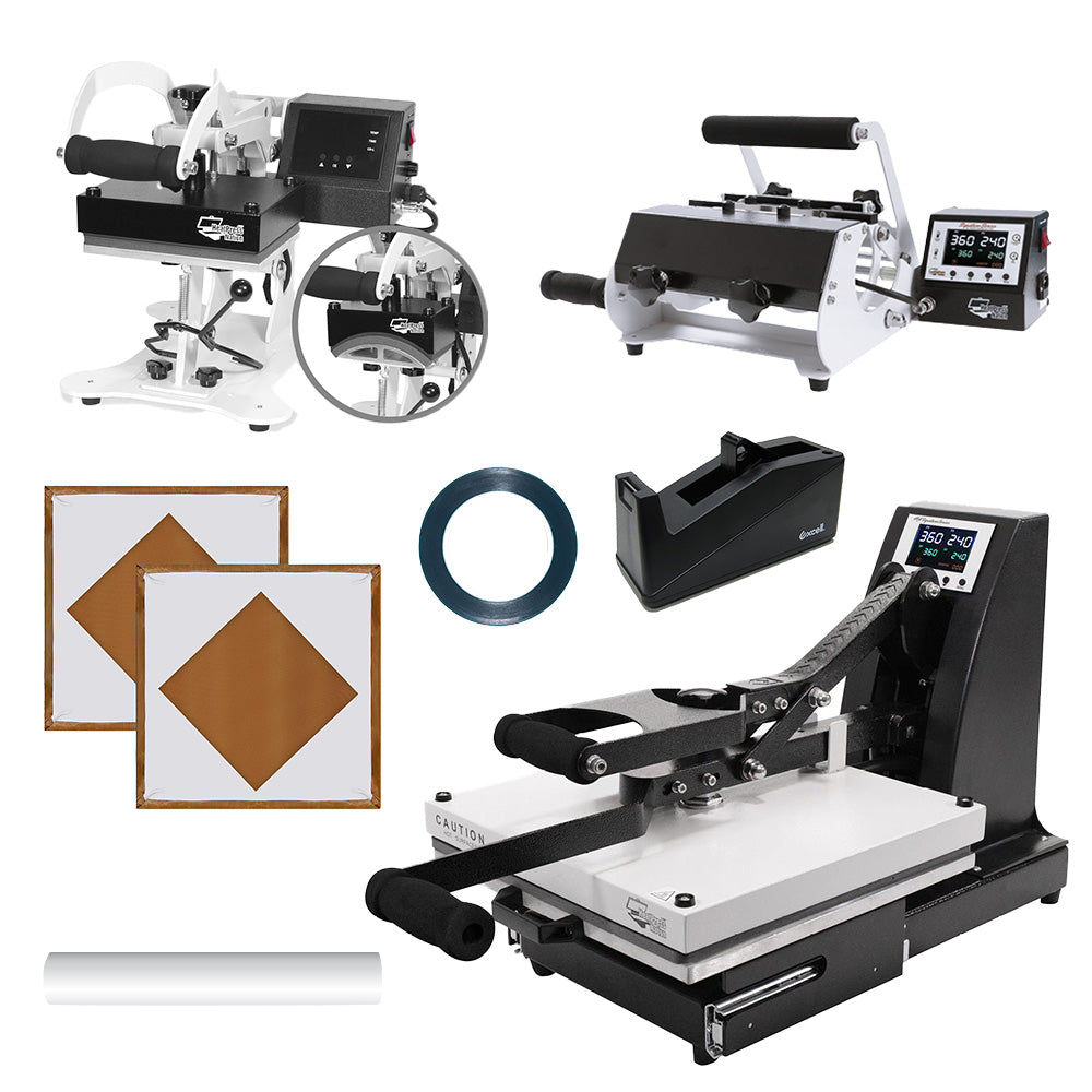 HPN Signature Series Business Package - 15" x 15" Heat Press, Cap Press, and Mug Press