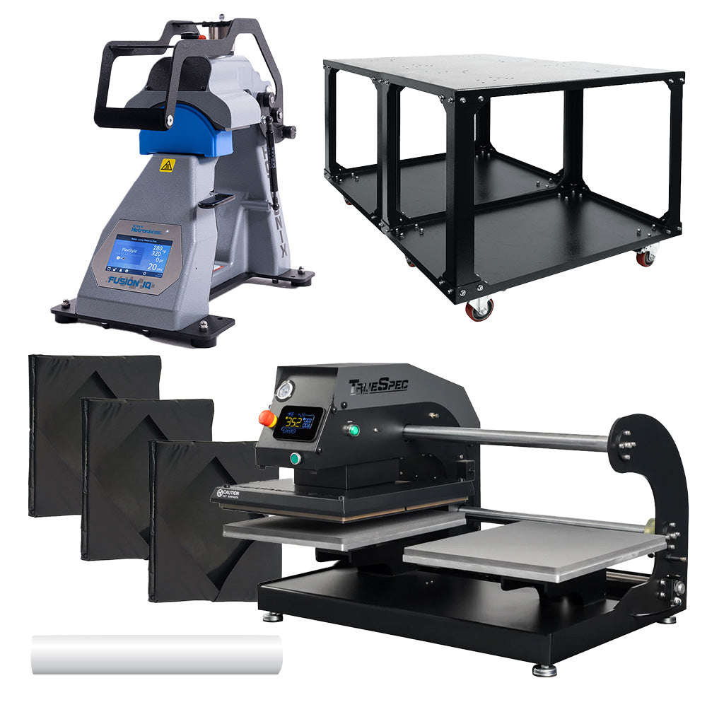 HPN TrueSpec Business Package - 16" x 20" Double Station Pneumatic Heat Press and Cap Press