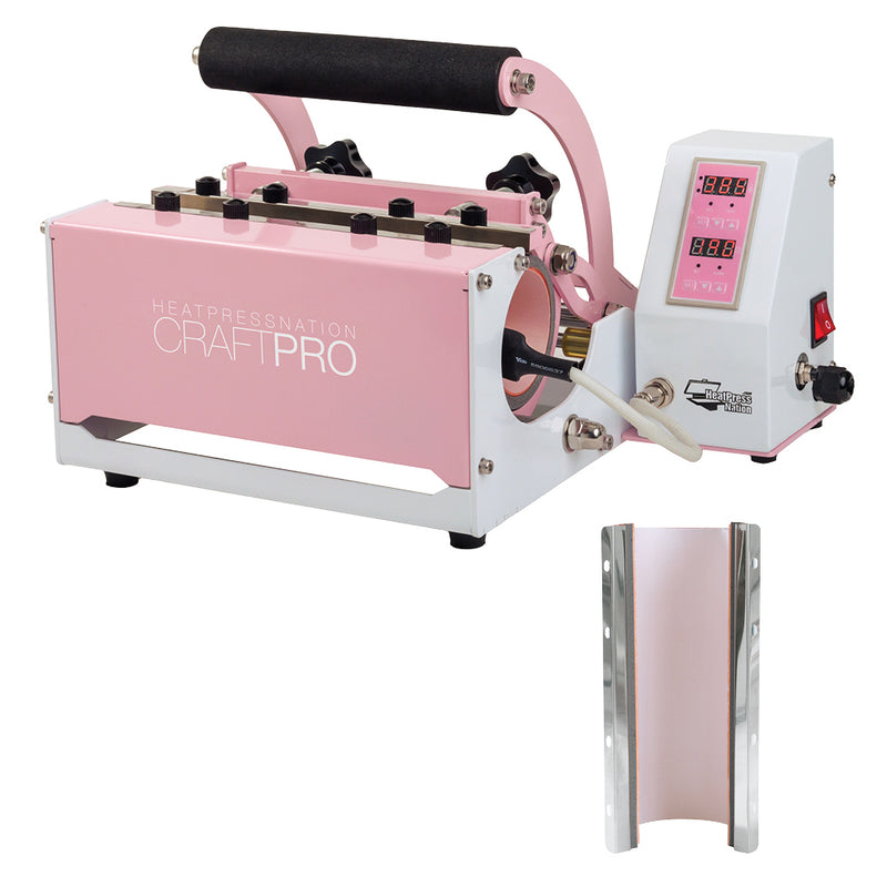 HPN CraftPro Tumbler Transfer Machine Heat Press - Pink