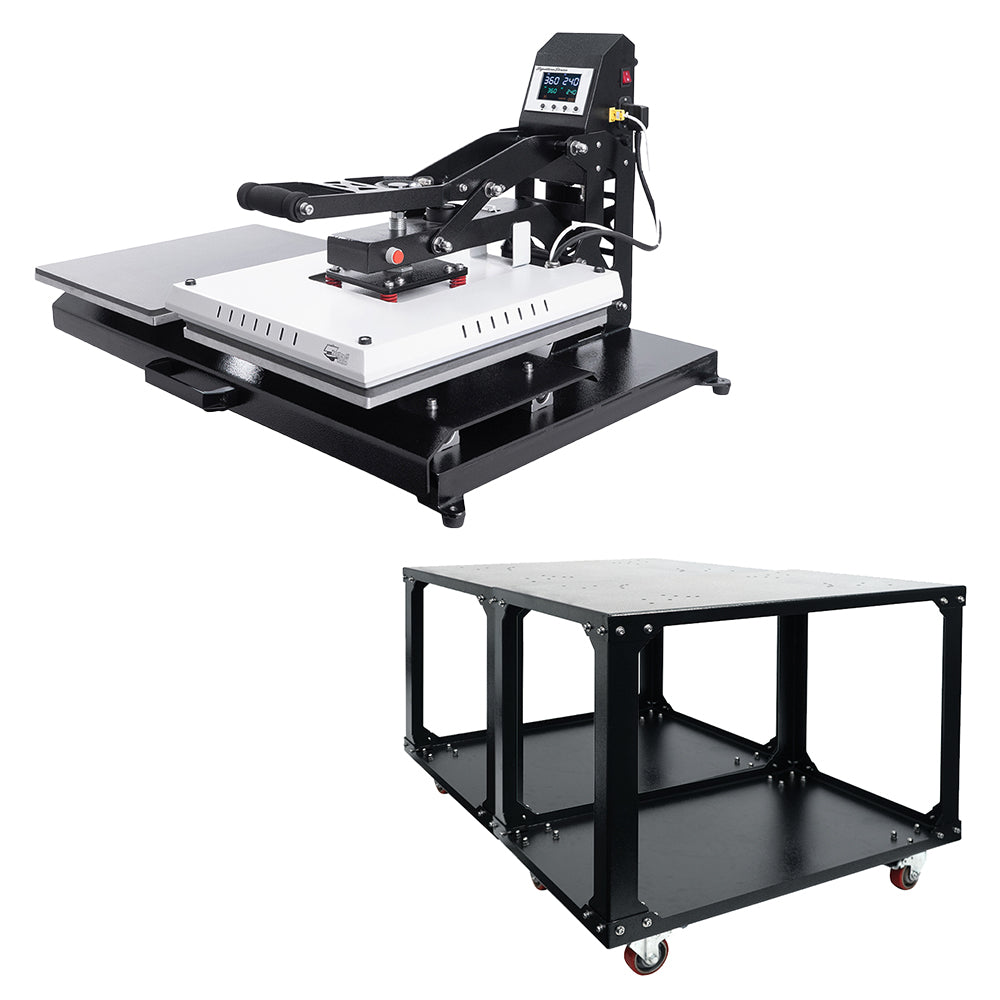 HPN Signature Series 16" x 20" Double Station Auto-Open Heat Press Stand Bundle