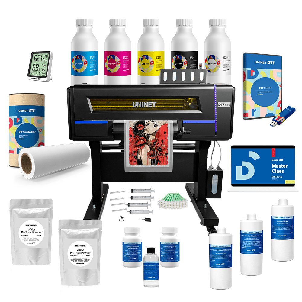 Uninet DTF 4300 17" Direct to Film Printer with 17" Vertical Slim Shaker - HeatPressNation