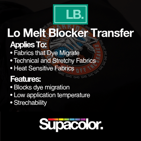 Supacolor Lo Melt Blocker Heat Transfer - HeatPressNation