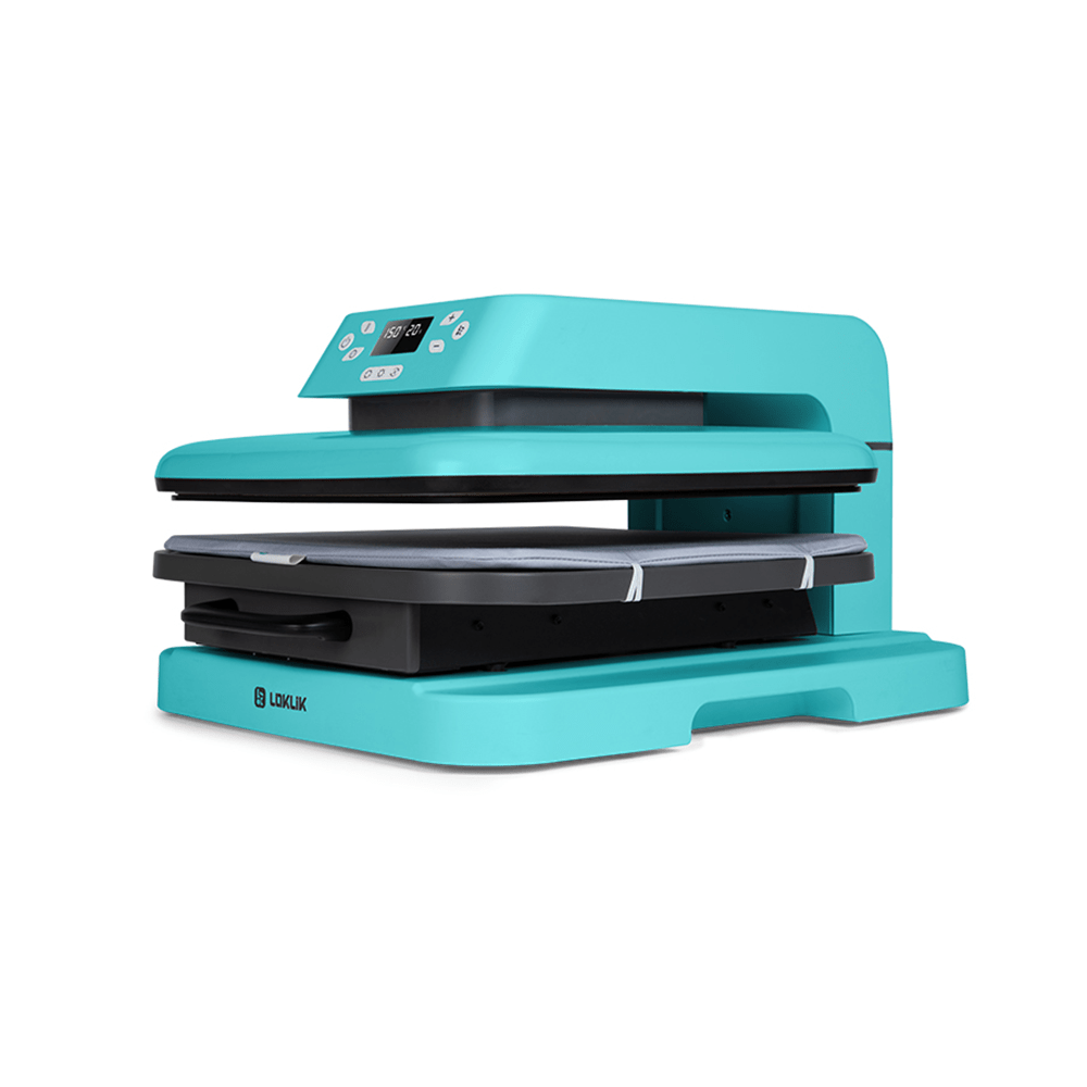 LOKLiK by HTVRont ImPress Auto 15" x 15" Heat Press - LOKLiK Blue - HeatPressNation