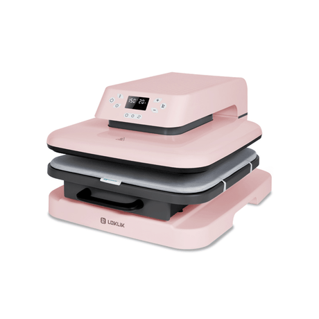LOKLiK by HTVRont ImPress Auto 15" x 15" Heat Press - Romance Pink - HeatPressNation