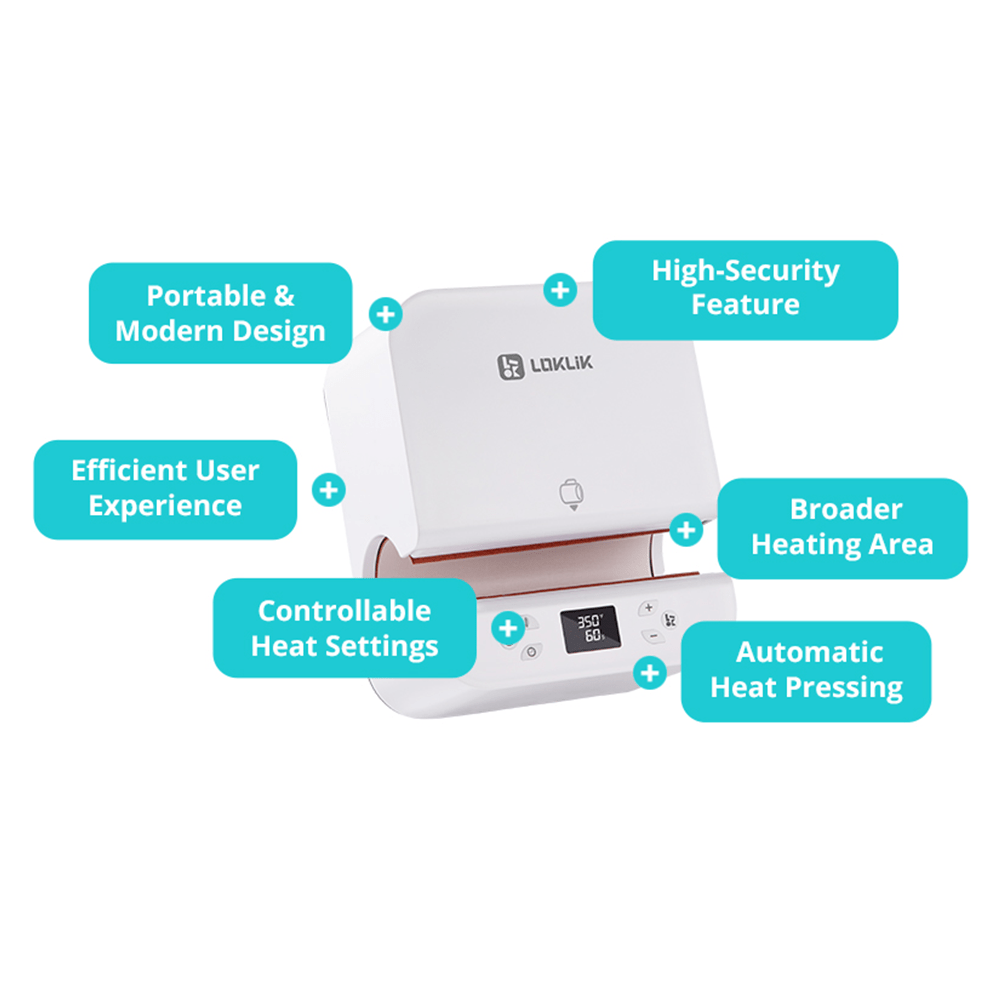 LOKLiK by HTVRont ImPress Bundle with Auto Tumbler and Hat Heat Press - HeatPressNation