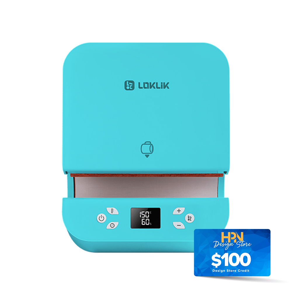 LOKLiK by HTVRont ImPress Auto Tumbler Heat Press - LOKLiK Blue - HeatPressNation