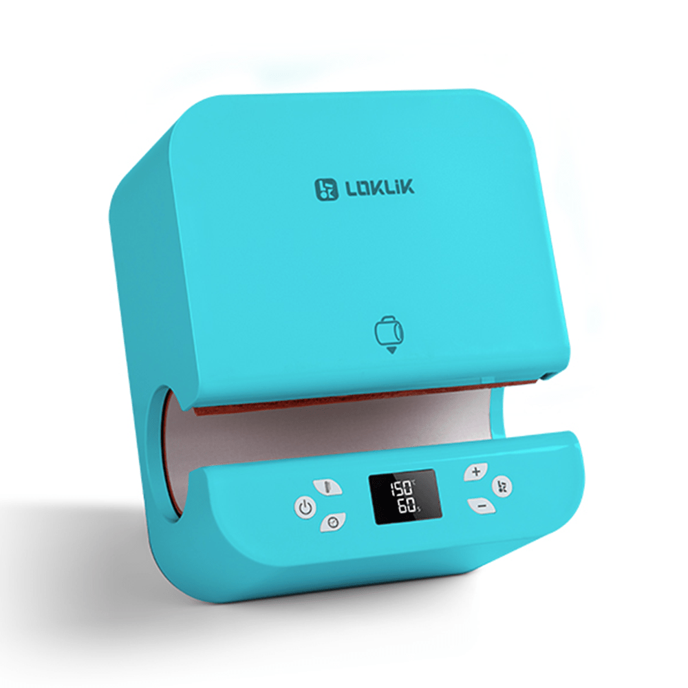 LOKLiK by HTVRont ImPress Auto Tumbler Heat Press - LOKLiK Blue - HeatPressNation