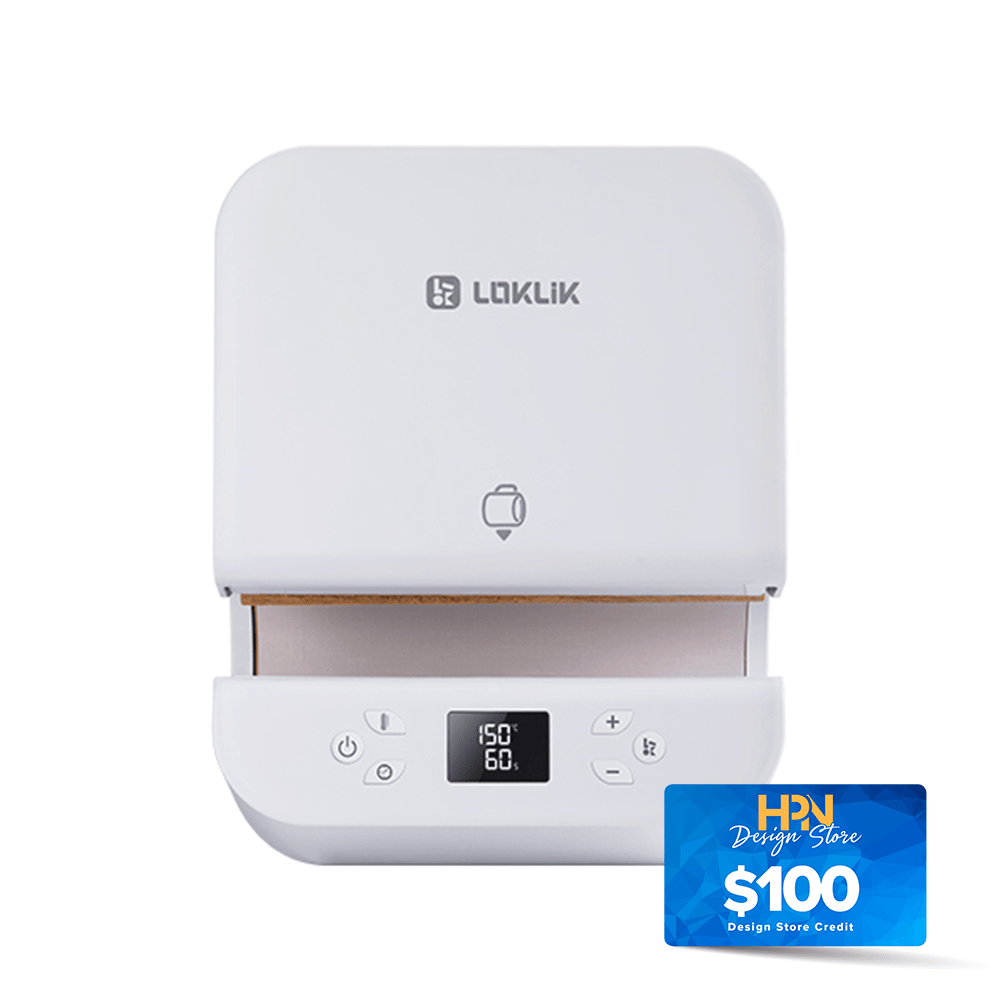 LOKLiK by HTVRont ImPress Auto Tumbler Heat Press - White - HeatPressNation