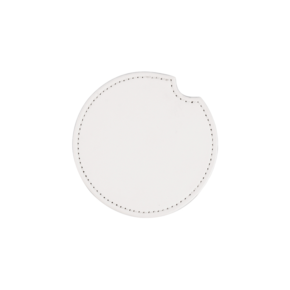 HPN SubliCraft 2.5" Round Sublimation PU Leather Car Coaster - HeatPressNation