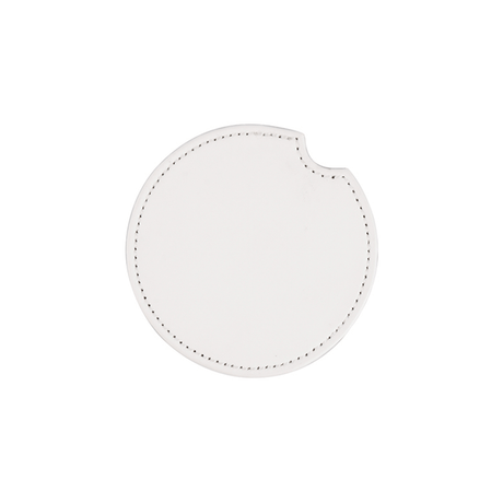HPN SubliCraft 2.5" Round Sublimation PU Leather Car Coaster - HeatPressNation
