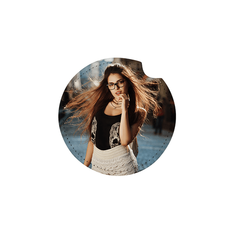 HPN SubliCraft 2.5" Round Sublimation PU Leather Car Coaster - HeatPressNation
