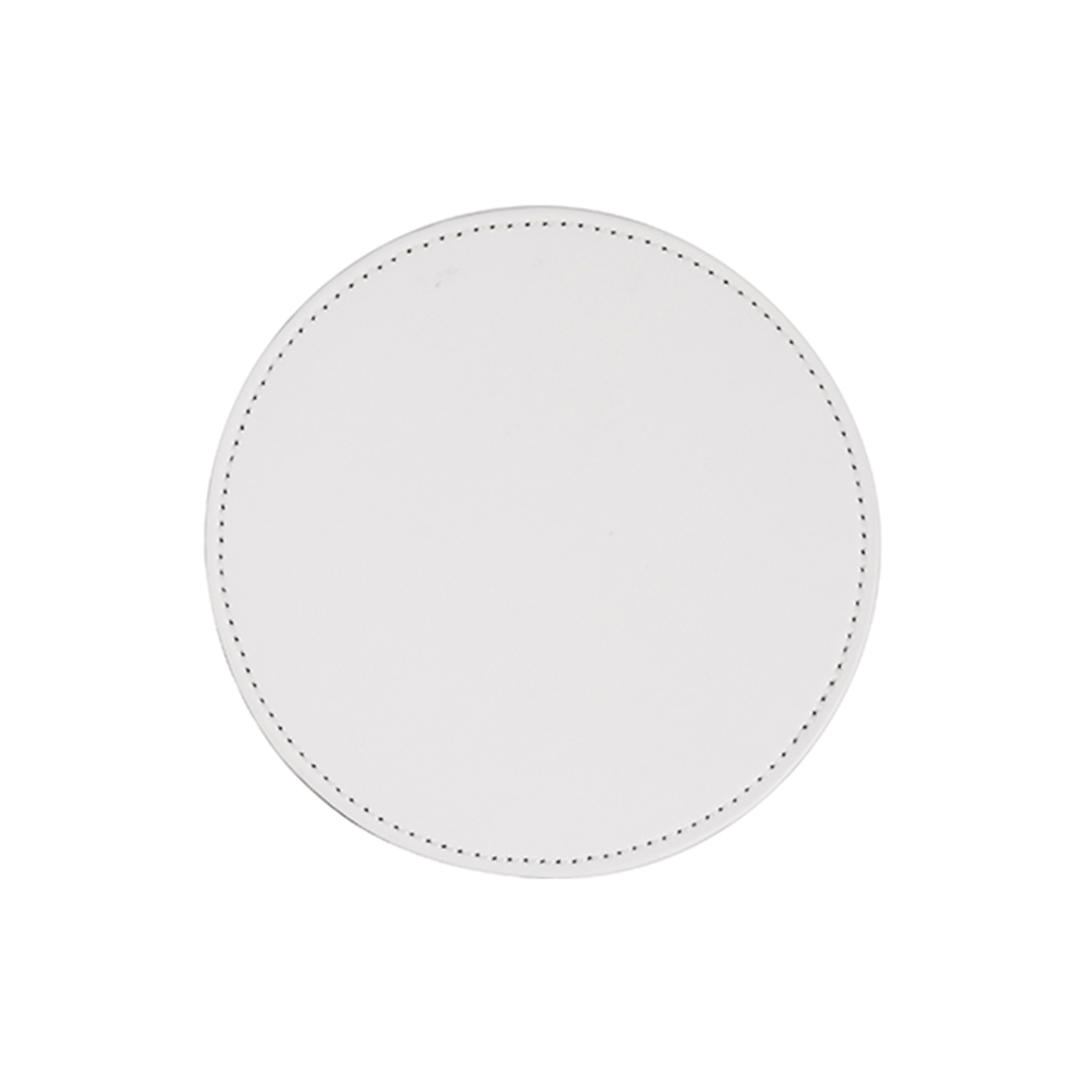 HPN SubliCraft 3.75" Round Sublimation PU Leather Coaster - HeatPressNation