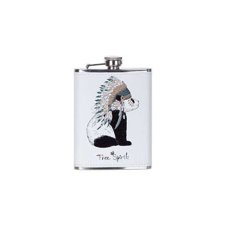 HPN SubliCraft 8 oz. Stainless Steel Flask with Sublimation PU Cover - HeatPressNation