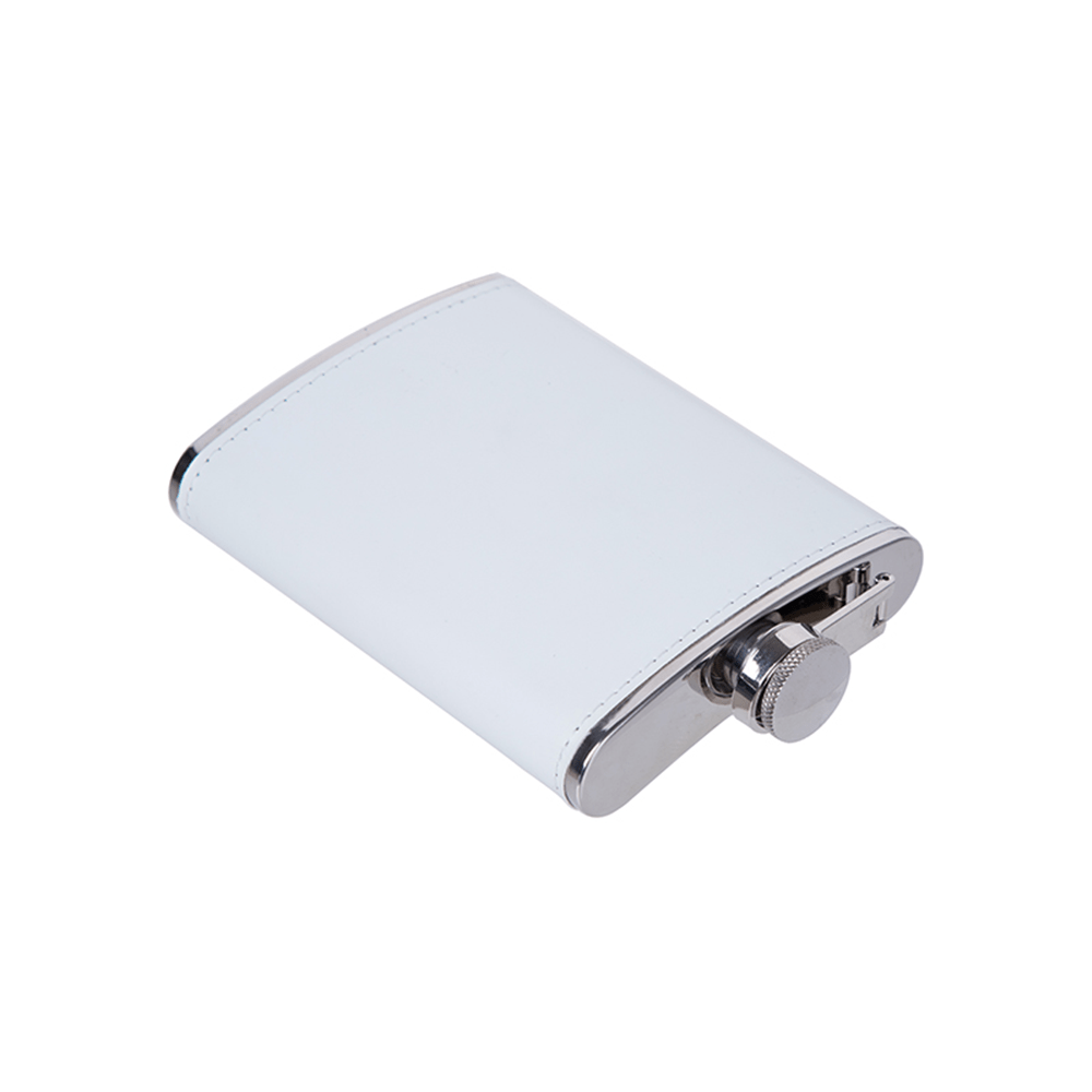 HPN SubliCraft 8 oz. Stainless Steel Flask with Sublimation PU Cover - HeatPressNation