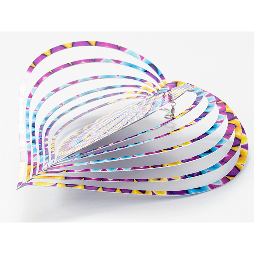 HPN SubliCraft Heart Sublimation Aluminum Wind Spinner - HeatPressNation