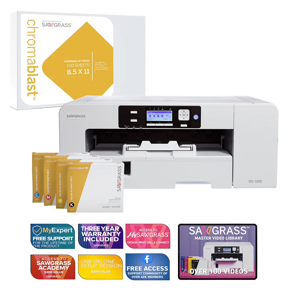 Sawgrass ChromaBlast Virtuoso SG1000 UHD Garment Decorating System For Cotton Fabric