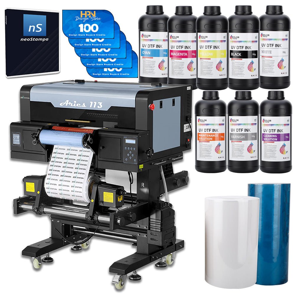 DTF Station Aries 113 UV 12" DTF Printer Bundle - HeatPressNation