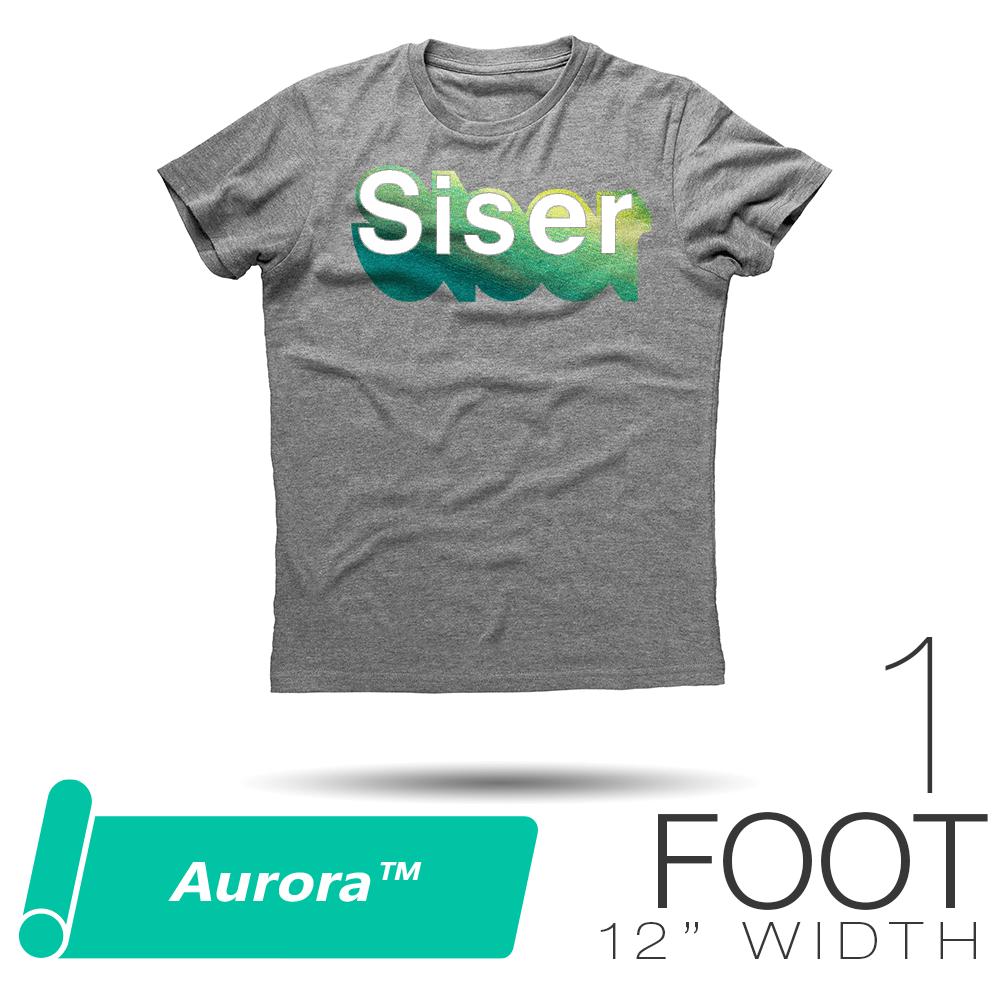 Siser AURORA Heat Transfer Vinyl - 12" x 1 Foot - HeatPressNation